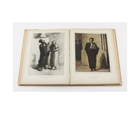 Honoré Daumier, French (1808-1879) Lithograph "Conversation d'Avocats". Signed and numbered in pencil 208/500. As Well as a H