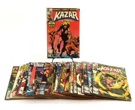 Ka-Zar The Savage: group of 32 issues beginning from 1st issue (Marvel Comics, 1981 onwards).Beautiful conditions to copies t