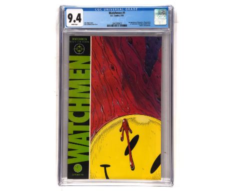 Watchmen No. 1 CGC Grade 9.4 featuring 1st appearance of Rorschach, Ozymandias, Dr. Manhattan, Silk Spectre and Nite Owl (DC 