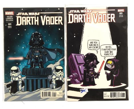 Star Wars Darth Vader: a pair of Skottie Young variant covers featuring the 1st appearance of Black Krrsantan (Marvel Comics,