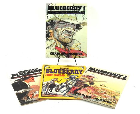 Moebius: Blueberry -  a group of 4 out of print comics (Egmont Publishing/Titan Books/Epic Comics, 1977-89)A superb presentat