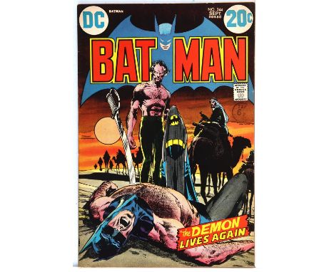 Batman Nos. 243, 244, 245: a group of key issues featuring early classic Ra's Al Ghul covers by Neal Adams (DC Comics, 1973).