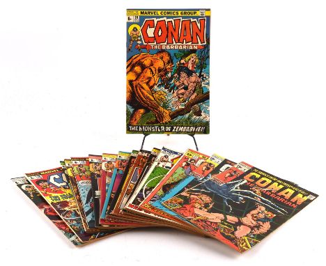 Conan The Barbarian: a large run group of 220 Silver and bronze-age issues featuring 1st appearance of Red Sonja, with classi