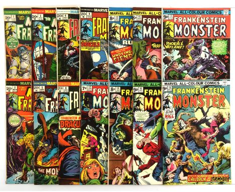 Frankenstein (The Monster of Frankenstein): a group of 14 issues with Mike Ploog art (Marvel Comics, 1973-75).Featuring the M