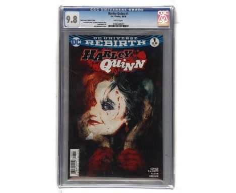 Harley Quinn No. 1 CGC Grade 9.8 featuring Bill Sienkiewicz variant cover (DC Comics, 2016).Creators: Amanda Conner and Jimmy