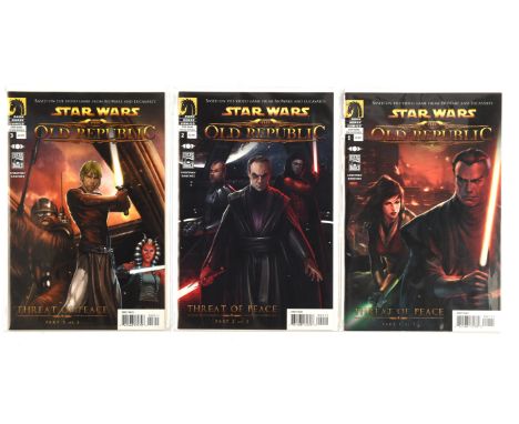 Star Wars The Old Republic: a group of 3 rare issues including No. 1 Attik Studios variant (Dark Horse Comics, 2010).High-Gra