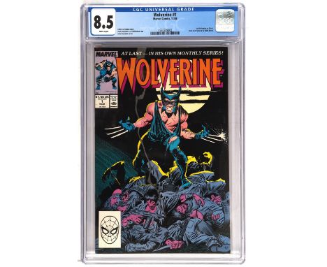 Wolverine No. 1 CGC Grade 8.5 featuring the 1st appearance Wolverine as Patch (Marvel Comics, 1988).Key Marvel 1st issue. 1st