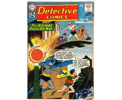 Detective Comics No. 300 featuring 1st appearance of Polka-Dot Man (DC Comics, 1961).Key Batman 1st appearance issue featurin