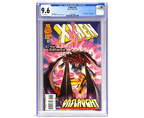 X-Men No. 53 CGC Grade 9.6  featuring 1st full appearance of Onslaught (Marvel Comics, 1996).1st full appearance of Onslaught