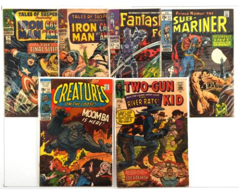 Tales of Suspense featuring Iron Man and Captain America: a pair of early Silver-age issues featuring 1st appearance of Peggy