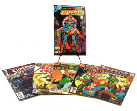 DC Comics: a group of 115 assorted issues featuring Action Comics, Weird War, Green Lantern, Superman, Crisis on Infinite Ear