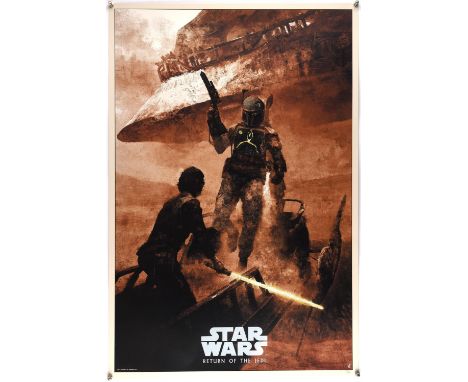 Star Wars Return of the Jedi: Skywalker Returns" screen art print, flat, Karl Fitzgerald artwork, edition of 300 (Lucas Film,