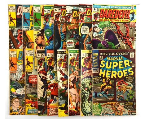 Daredevil: a group of 36 early Silver and Bronze-Age issues (Marvel Comics, 1969-1974).This lot features:Daredevil (1st serie