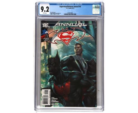 Superman/Batman Annual No. 4 CGC Grade 9.2 featuring the 1st appearance of Batman Beyond, Artgerm cover (DC Comics, 2010).1st