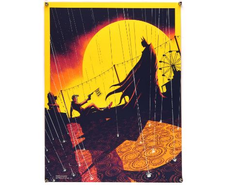 Batman "The Killing Joke variant screen art print, flat, Matt Ferguson artwork, edition of 100 (DC Comics, 2016).A sensationa