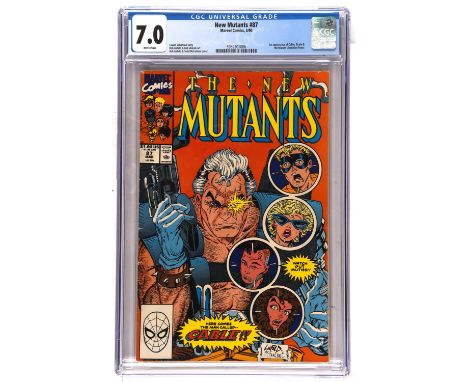 The New Mutants No. 87 CGC Grade 7.0 featuring 1st appearance of Cable (Marvel Comics, 1990).1st appearance of Cable, Stryfe 