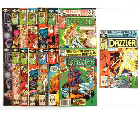 Dazzler: a group of 15 comics (Marvel Comics, 1981 onwards).This lot includes:Dazzler (1st series) Nos. 1 (x2 copies) , 2, 3,
