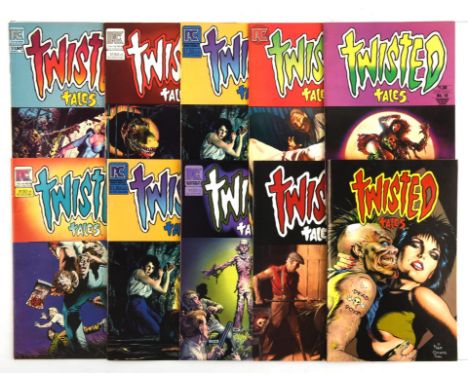 Twisted Tales: a group of 10 comics featuring work by Bernies Wrightson, Richard Corben and Dave Stevens (Pacific Comics, 198