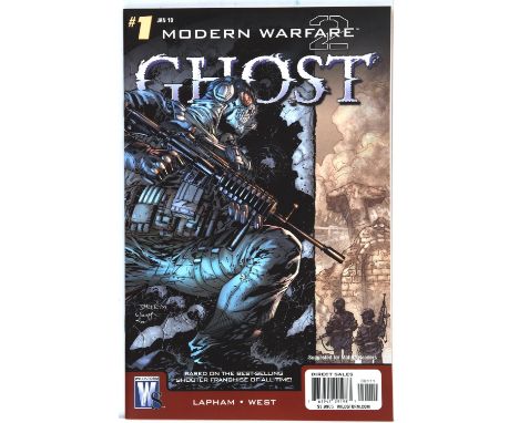 Call Of Duty Modern Warfare 2: Ghost No. 1: Jim Lee variant cover (DC Comics/Wildstorm, 2010) High-Grade condition. This lot 