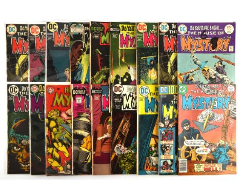 The House of Mystery: a group of 34 horror comics featuring classic covers by Bernie Wrightson, Neal Adams and others (DC Com