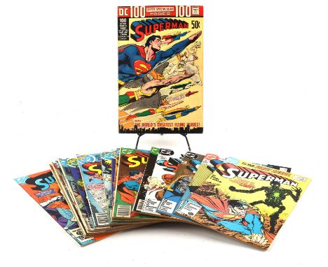 Superman, Action Comics and related Superman titles: a group of 182 comics (DC Comics, 1972 onwards).This lot features:Superm
