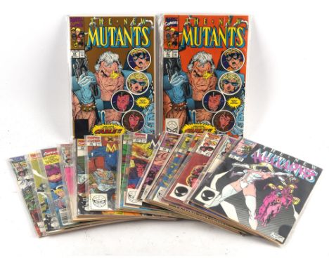 The New Mutants: a group  of 21 comics featuring No: 87: 1st appearance of Cable and other notable issues (Marvel Comics, 198