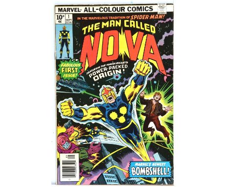 Nova No. 1: first issue featuring 1st appearance and origin of Nova (Marvel comics, 1976).Issue No. 1 features the 1stappeara