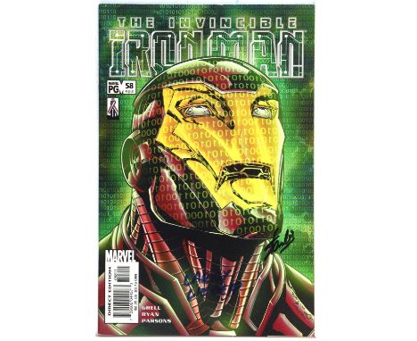 The Invincible Iron Man No. 58 Signed by Stan Lee and Larry Lieber (Marvel Comics, 2002)This lot features:The Invincible Iron