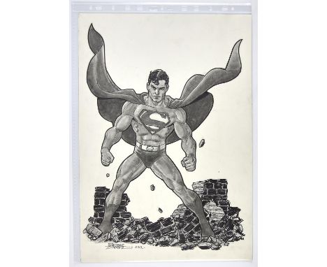 George Perez: an original Superman artwork (DC Comics, 2012). A fantastic original art piece of Superman by George Perez (Jun