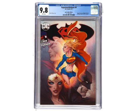 Superman/Batman No. 8 CGC Grade 9.8 Michael Turner variant cover A (DC Comics/Aspen, 2017).Reprints Superman/Batman No. 8 (5/