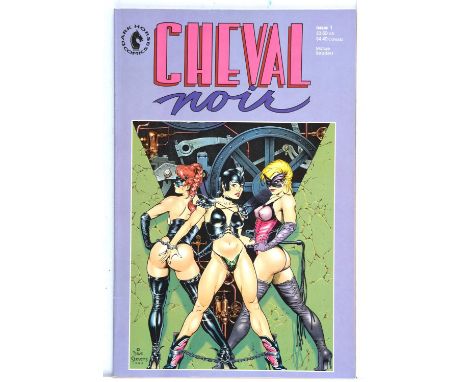 Cheval Noir No. 1 featuring an iconic Dave Stevens Pin-up cover (Dark Horse Comics 1989)Key Dave Stevens Pin-Up issue. High-G