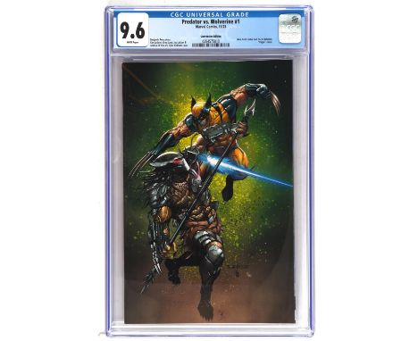 Predator Vs. Wolverine No. 1 CGC Grade 9.6 New York Comic Con (NYCC) Tyler Kirkham exclusive virgin variant (Marvel Comics, 2