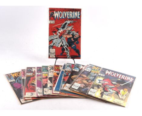 Wolverine: a large run of 83 comics featuring key issues, iconic covers and 1st appearances (Marvel Comics, 1988 onwards).A l