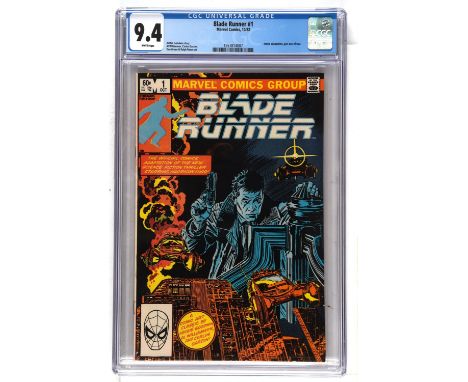 Blade Runner No. 1 CGC Grade 9.4: the first ever Blade Runner comic book. (Marvel Comics, 1982).Movie adaptation, part one of