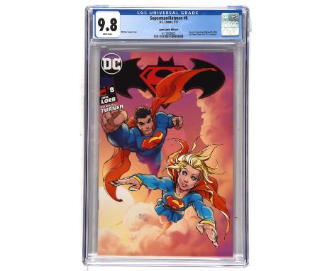 Superman/Batman No. 8 CGC Grade 9.8 Michael Turner variant cover B (DC Comics/Aspen, 2017).Reprints Superman/Batman No. 8 (5/