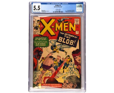 X-Men No. 7 CGC Grade 5.5  featuring 2nd appearance of the Blob (Marvel Comics, 1964).2nd appearance of the Blob. Magneto, Sc