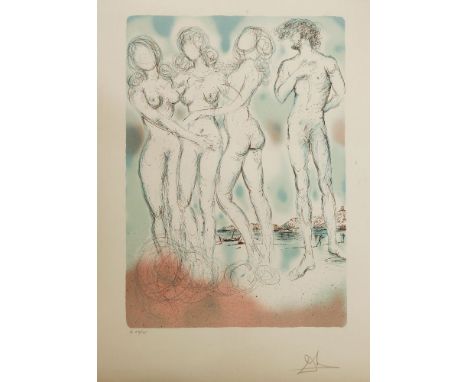*Salvador Dalí (Spanish, 1904-1989)THE JUDGMENT OF PARISLithograph printed in colours, 1979, signed in pencil and numbered G2