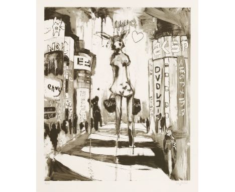 *Antony Micallef (British, b.1975)GIANT FREAKLithograph, 2005, signed and numbered 89/95 in pencil, published by the Curwen P