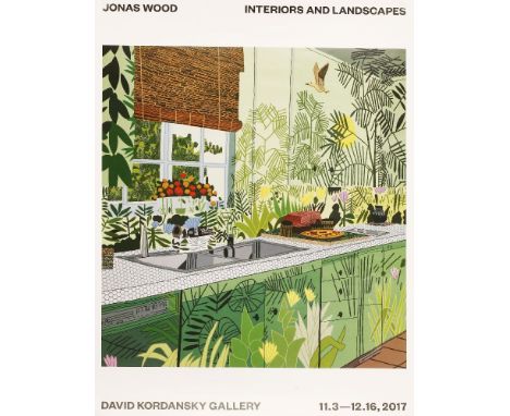 Jonas Wood (American, b.1977)DAVID KORDANSKY POSTEROffset lithograph printed in colours, 2017, published on the occasion of h