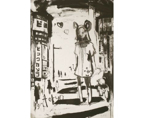 *Antony Micallef (British, b.1975)GIRL TOKYOLithograph, 2005, signed and numbered 90/95 in pencil, published by Eyestorm, Lon