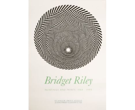 *After Bridget Riley (British, b.1931)GLASGOW PRINT STUDIO POSTEROffset lithograph, 1996, poster for 'Bridget Riley Paintings