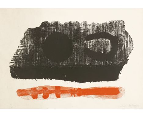 *Michael Rothenstein (British, 1908-1993)RED AND BLACK 1Lithograph printed in two colours, signed and numbered 7/50 in pencil