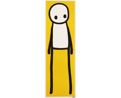 *Stik (British, b.1985)STANDING FIGURE (YELLOW)Offset lithograph printed in colours, 2015, signed in black ink, on wove paper