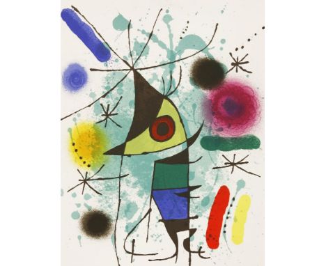 *Joan Miró (Spanish, 1893-1983)LE CHANTEUR (MOURLOT 867)Lithograph printed in colours, 1972, plate XI, from 'Lithographie I',