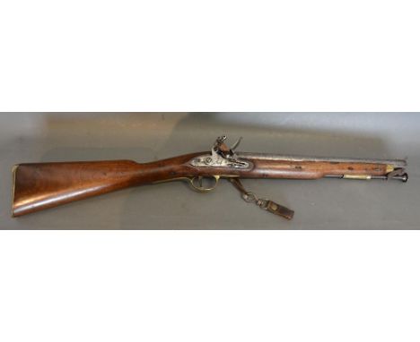A Scarce Flintlock Paget Cavalry Carbine of Standard Form with flat, bolted, lock ordnance marked captive ramrod and brass re