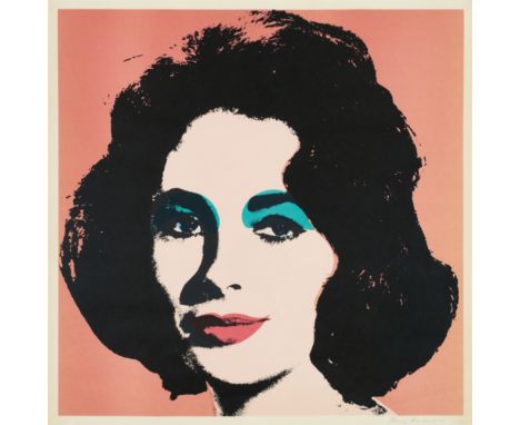 Andy Warhol, LizFarboffsetlithographie auf Papier 58,8 x 58,8 cm. Signiert und datiert 'Andy Warhol 67'. Eines von 300 signie
