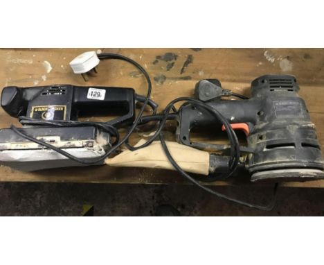 BLACK &amp; DECKER ORBITAL SANDER &amp; A BLACK &amp; DECKER ROTATING SANDER