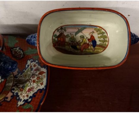 SHELF OF DECORATIVE CHINA 
