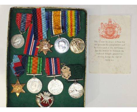 A WWI/WWII group of eight medals awarded to 16781 William John Durepaire, Duke of Cornwall Light Infantry: 1914-15 Star, Brit