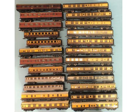 OO Gauge, twenty-four unboxed coaches by Lima and others, (a/f), (24).